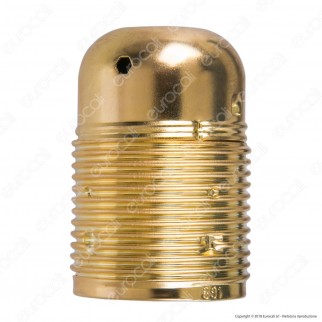 FAI Portalampada in Metallo per Lampadine E27 Colore Ottone