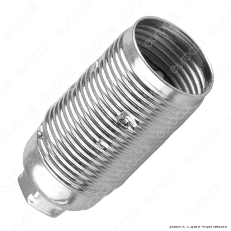 FAI Portalampada in Metallo per Lampadine E14 Colore Argento FAI Portalampada in Metallo per Lampadine E14 Colore Argento
