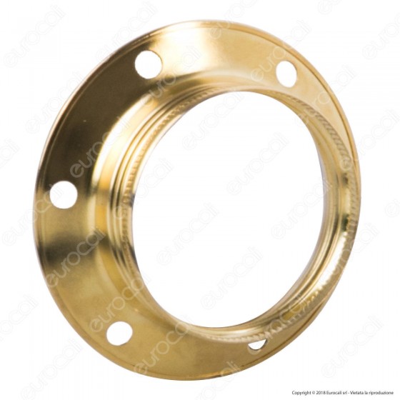 FAI Ghiera Filettata in Metallo per Portalampada E27 Colore Ottone FAI Ghiera Filettata in Metallo per Portalampada E27 Colore Ottone