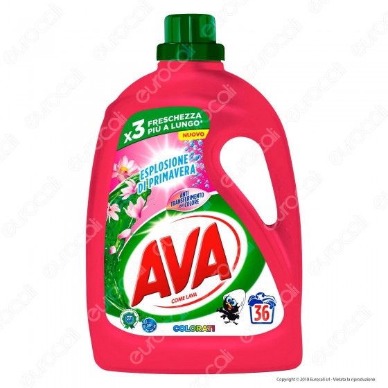 AVA Esplosione di Primavera Detersivo Liquido per Bucato in Lavatrice AVA Esplosione di Primavera Detersivo Liquido per Bucato in Lavatrice