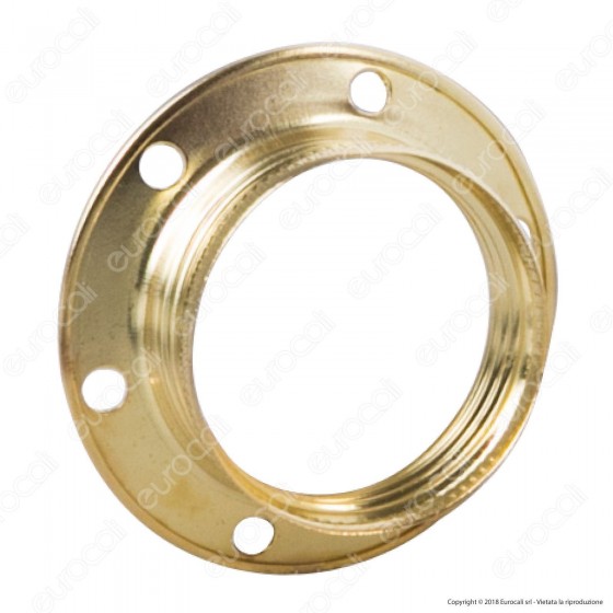 FAI Ghiera Filettata in Metallo per Portalampada E14 Colore Ottone FAI Ghiera Filettata in Metallo per Portalampada E14 Colore Ottone