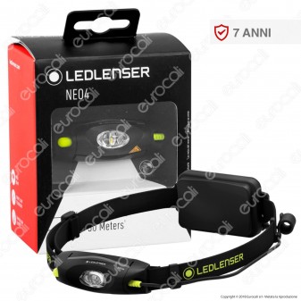 Ledlenser Neo 4 Torcia LED Headlight Multifunzione Colore Nero - Torcia Frontale - mod. 500982