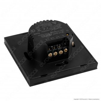 V-Tac Smart VT-5005 Interruttore Touch Wi-Fi Colore Nero con 3 Tasti