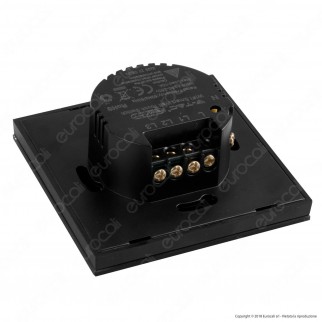 V-Tac Smart VT-5005 Interruttore Touch Wi-Fi Colore Nero con 3 Tasti