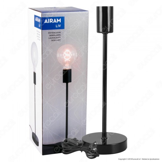 Airam Bot Lighting LIV Lampada da Tavolo con Portalampada per