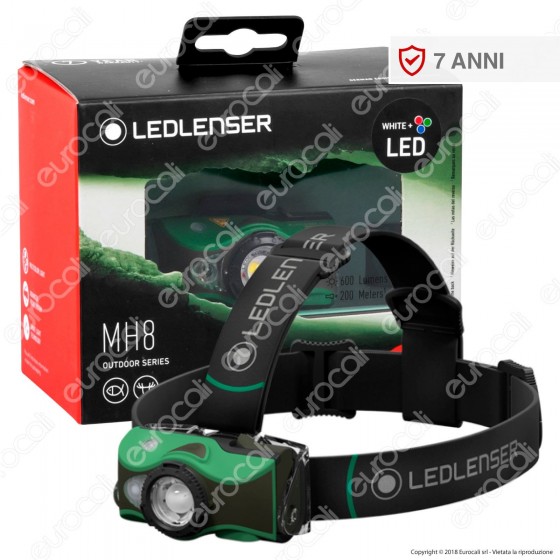 Ledlenser MH8 Torcia LED Headlight Multicolore e Multifunzione Colore Ledlenser MH8 Torcia LED Headlight Multicolore e Multifunzione Colore