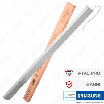 V-Tac PRO VT-7-40 Lampada LED a Sospensione Linear Light 40W Chip Samsung Silver Body - SKU 375