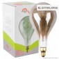 FAI Lampadina E27 Filamento LED a Spirale 5W Bulb A160 con Vetro Ambrato Oscurato Dimmerabile - mod. 5223/CA/FU