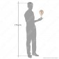 Immagine 4 - FAI Lampadina E27 Filamento LED a Spirale 5W Bulb A160 con Vetro