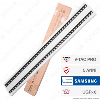 V-Tac PRO VT-7-62 Lampada LED a Sospensione Linear Light 60W Chip Samsung White Body Dimmerabile - SKU 608