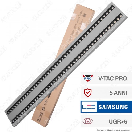 V-Tac PRO VT-7-62 Lampada LED a Sospensione Linear Light 60W Chip V-Tac PRO VT-7-62 Lampada LED a Sospensione Linear Light 60W Chip