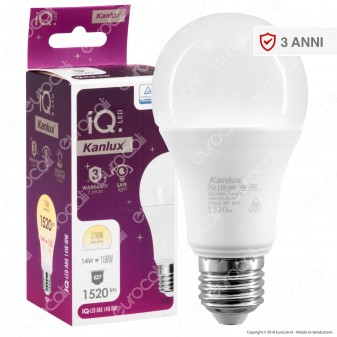 Kanlux IQ Lampadina LED E27 14W Bulb A60  - mod. 27279 / 27280