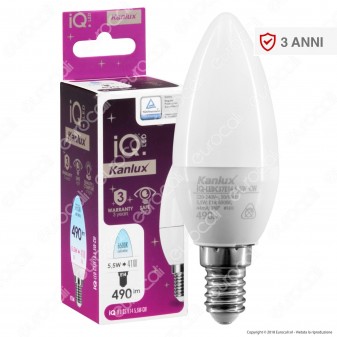 Kanlux IQ Lampadina LED E14 5,5W Candela - mod. 27294 / 27295 / 27296