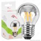 FAI Lampadina E27 Filamenti LED 4W MiniGlobo G45 con Calotta Cromata Dimmerabile - mod. 5260/CA/ARG