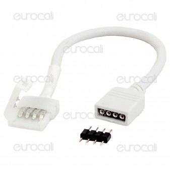 Connettore Clip 4 Pin RGB per Controller Strisce LED Multicolore -