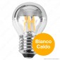 Immagine 2 - FAI Lampadina E27 Filamenti LED 4W MiniGlobo G45 con Calotta Cromata