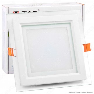 V-Tac VT-1202G SQ Pannello LED Quadrato 12W SMD2835 da Incasso - SKU