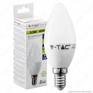 V-Tac VT-1855 Lampadina LED E14 5,5W Candela - SKU 42151 / 42581 /