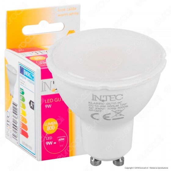 Fan Europe Intec Light LED GU10 9W Faretto 100° - mod. Fan Europe Intec Light LED GU10 9W Faretto 100° - mod.