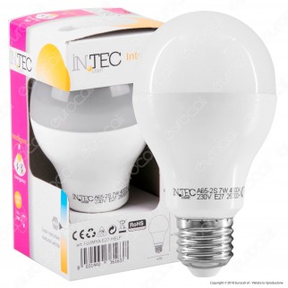 Fan Europe Intec Light Lampadina LED E27 7W Bulb A65 Emergenza Anti