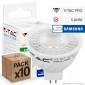10 Lampadine LED V-Tac PRO VT-267 GU5.3 (MR16) 6,5W Faretto Spotlight Chip Samsung - Pack Risparmio