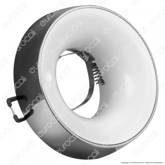 Kanlux ELNIS L Portafaretto Rotondo da Incasso Colore Antracite e Kanlux ELNIS L Portafaretto Rotondo da Incasso Colore Antracite e