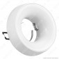 Kanlux ELNIS L Portafaretto Rotondo da Incasso Colore Bianco per Lampadine GU10 e GU5.3 - mod. 27804