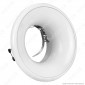 Kanlux ELNIS S Portafaretto Rotondo da Incasso Colore Bianco per Lampadine GU10 e GU5.3 - mod. 27800