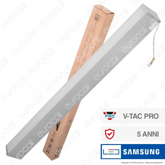 V-Tac PRO VT-7-60 Lampada LED a Sospensione Linear Light 60W Chip V-Tac PRO VT-7-60 Lampada LED a Sospensione Linear Light 60W Chip