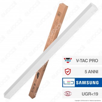 V-Tac PRO VT-7-43 Lampada LED a Sospensione Linear Light 40W Chip Samsung White Body - SKU 383