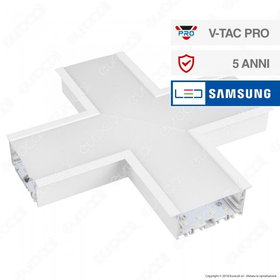 V-Tac PRO VT-7-42X Lampada LED Raccordo a Incasso Linear Light 16W V-Tac PRO VT-7-42X Lampada LED Raccordo a Incasso Linear Light 16W