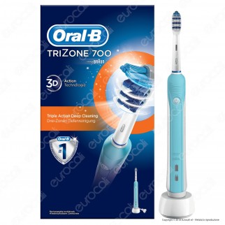 Spazzolino Elettrico Ricaricabile Oral B TriZone 700 Timer Testina 3D