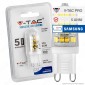 V-Tac PRO VT-204 Lampadina LED G9 3W Bulb Chip Samsung - SKU 246 / 247 / 248 [TERMINATO]