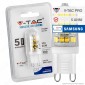 V-Tac PRO VT-204 Lampadina LED G9 3W Bulb Chip Samsung - SKU 246 / 247 / 248 [TERMINATO]