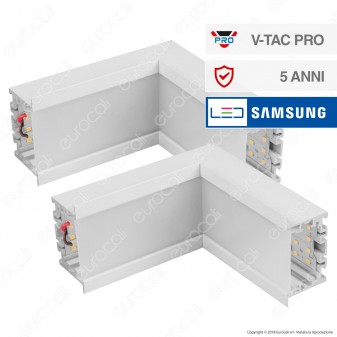 V-Tac PRO VT-7-41LN Coppia di Lampade LED Raccordo a Incasso Linear Light 10W Chip Samsung White Body - SKU 387