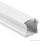 Immagine 2 - V-Tac VT-8110W 4 Profili in Alluminio per Strisce LED Colore Bianco - Lunghezza 2 metri - SKU 3366