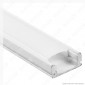 Immagine 2 - V-Tac VT-8113W 4 Profili in Alluminio per Strisce LED Colore Bianco - Lunghezza 2 metri - SKU 3365