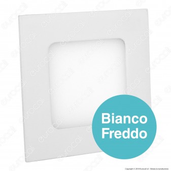 V-Tac VT-307SQ Pannello LED Quadrato 3W SMD da Incasso con Driver -