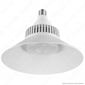 Marino Cristal Diffusore a Campana Bianco per Lampadine LED Hyper Powerled da 80W e 100W