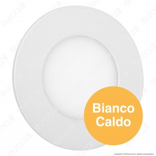 V-Tac VT-307RD Pannello LED Rotondo 3W SMD da Incasso con Driver -