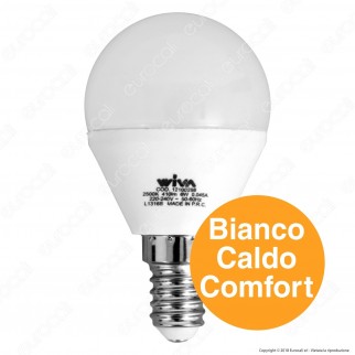 Wiva Lampadina LED E14 6W MiniGlobo P45 - Comfort - mod. 12100288
