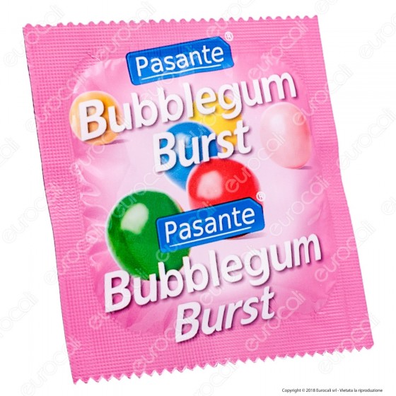 Pasante Bubblegum Burst al Chewingum - 1 Preservativo Sfuso Pasante Bubblegum Burst al Chewingum - 1 Preservativo Sfuso