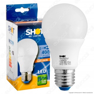Bot Lighting Shot Lampadina LED E27 5W Bulb A60 12-24V DC - mod.