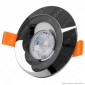 Immagine 2 - Kanlux BONIS DSO Portafaretto Rotondo da Incasso Colore Cromo per Lampadine GU10 e GU5.3 - mod. 28701