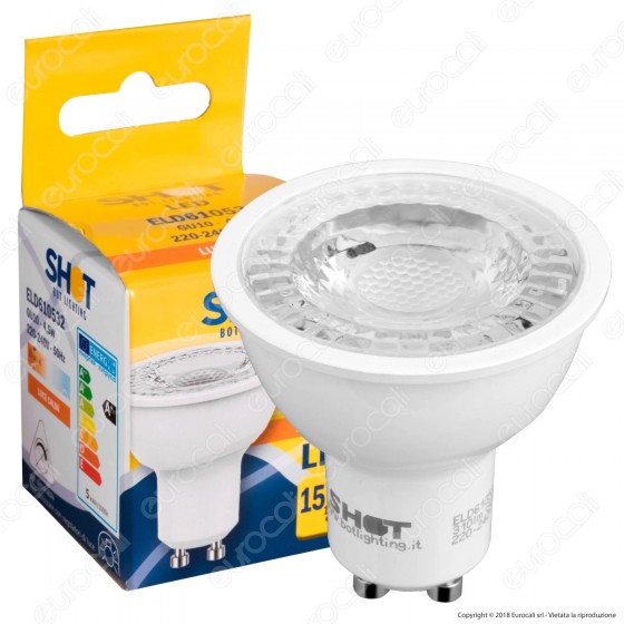 Bot Lighting Shot Lampadina LED GU10 4,8W Faretto Spotlight 36° - Bot Lighting Shot Lampadina LED GU10 4,8W Faretto Spotlight 36° -