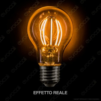 LED Line Lampadina LED E27 8W Bulb A60 Filamento Grafene Dimmerabile - mod. 249129