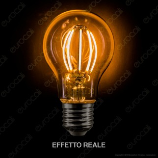LED Line Lampadina LED E27 8W Bulb A60 Filamento Grafene Dimmerabile - mod. 249129