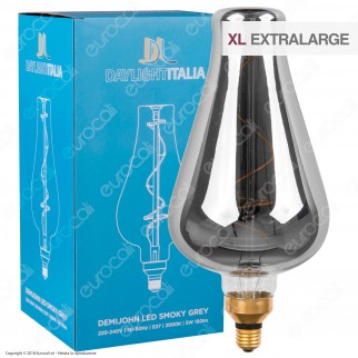Daylight Lampadina E27 Filamento LED a Spirale 5W Bulb con Vetro Oscurato Dimmerabile - mod. 700186.00L 