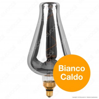 Daylight Lampadina E27 Filamento LED a Spirale 5W Bulb con Vetro Oscurato Dimmerabile - mod. 700186.00L 