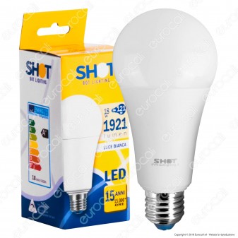 Bot Lighting Shot Lampadina LED E27 Goccia 18W Bulb A67 - mod.